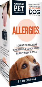 product packaging dog allergies